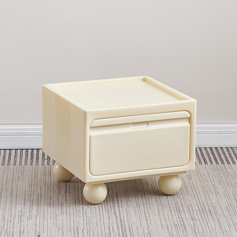 Multi-Layer Plastic Drawer Cabinet Bedside Storage Organizer for Children's Room And Bedrooms Compact Storage Unit for Small Spa