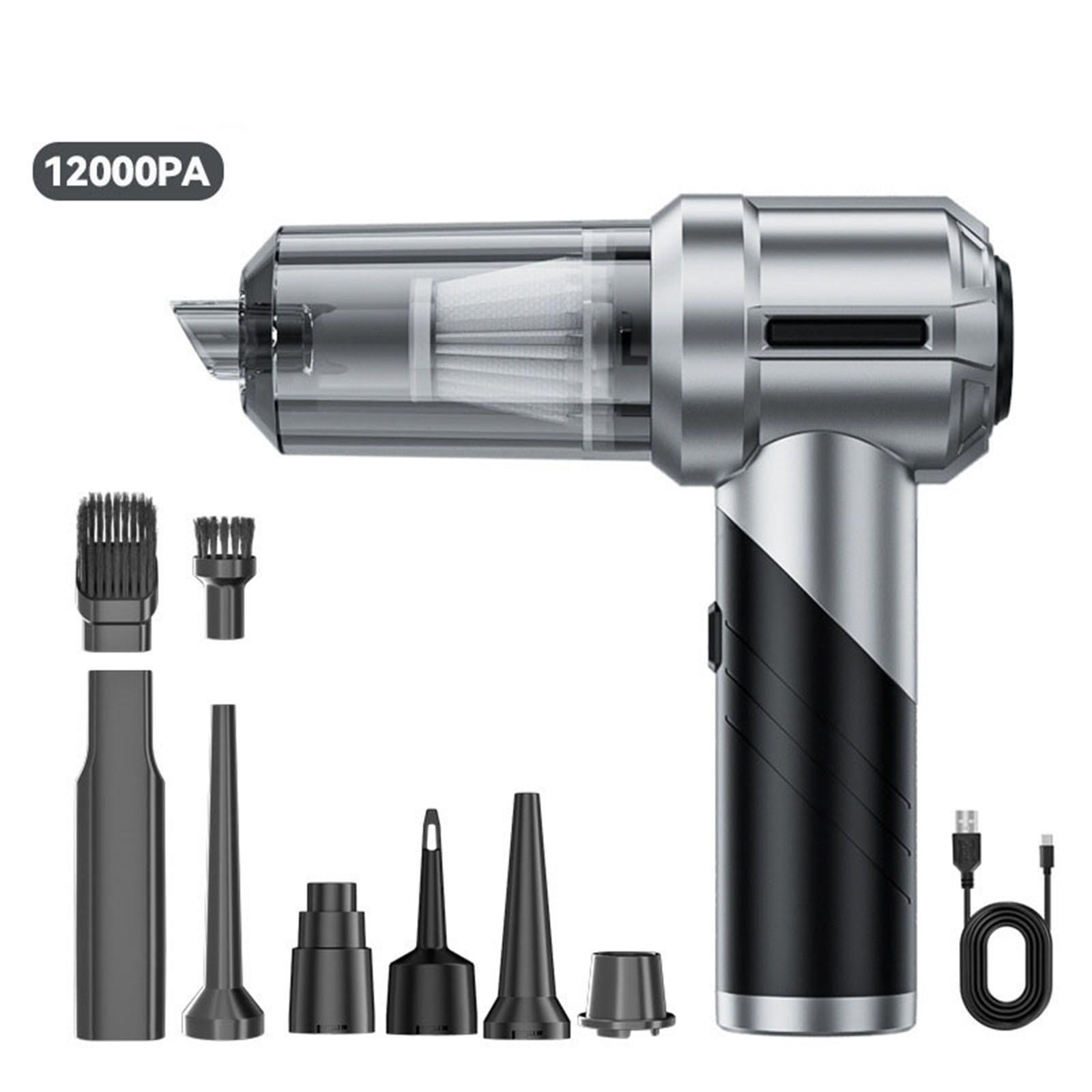 

Автомобильный пылесос, Портативная и складная щетка для пыли, Беспроводной ручной, Мощный бесщеточный двигатель, Моющийся HEPA-фильтр для дома, автомобиля One Size