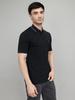 Monte Carlo Men Regular Fit Black Tshirt