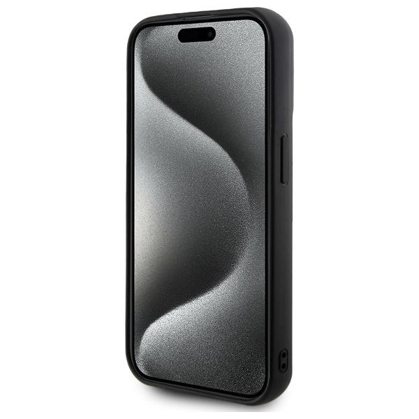 Karl Lagerfeld Klhcp15L3Drksdlk Iphone   15 Pro 6.1 Czarny/Black Hardcase 3D Rubber Signature