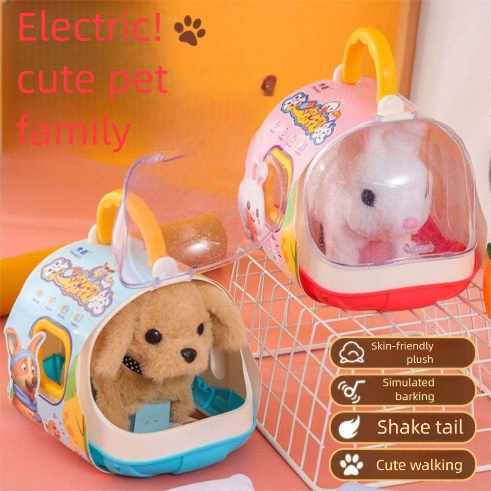 Interactive Simulated Puppy Walking Walking Dog Toy Fashion Robot Puppy  Chilren