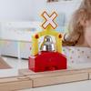 Hape Railroad Crossing Warning x x 9 for ages 3 and Pretend Play E3706 Device, 12.6 12.5 cm, Wooden, up, Toy,