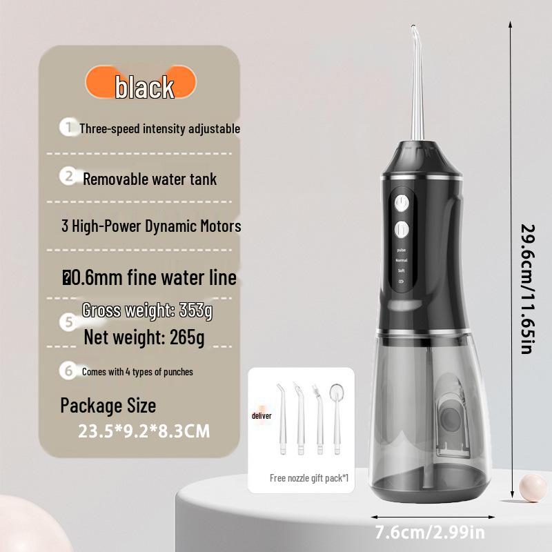 Portable Electric Dental Water Flosser - Handheld Oral Irrigator & Tooth Cleaner