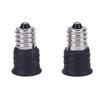 2Pcs/10Pcs Black E12 To E14 Bulb Converter Led Light Holder Lamp Adapter Socket