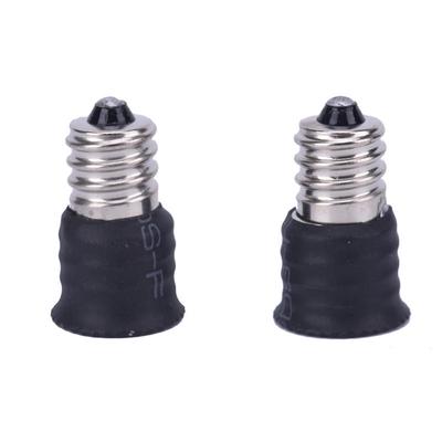 2Pcs/10Pcs Black E12 To E14 Bulb Converter Led Light Holder Lamp Adapter Socket
