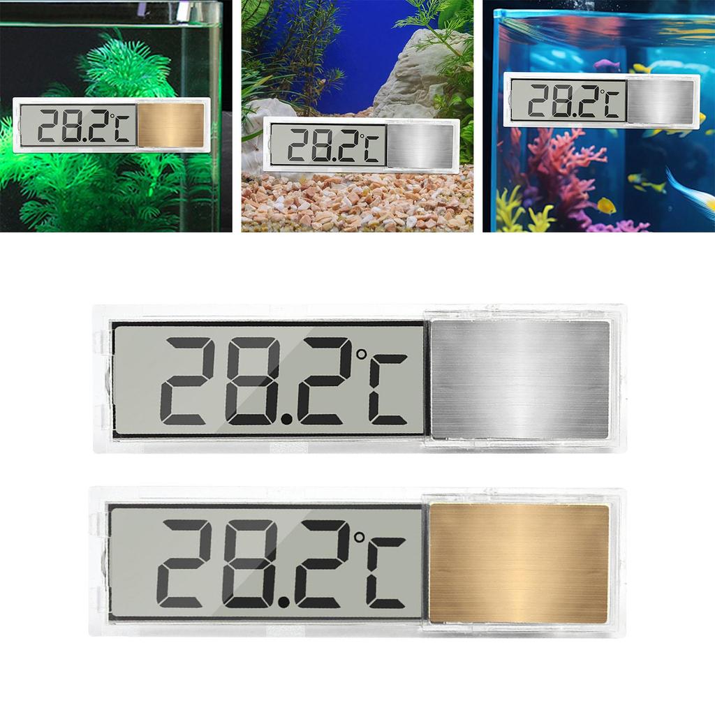 Electronic Aquarium Thermometer ±1°C Aquarium Temperature Measurement for Terrarium Turtle Tank Amphibians Fish Tank Aquarium