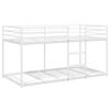 Bunk Bed without Mattress White 75 x 190 cm Steel