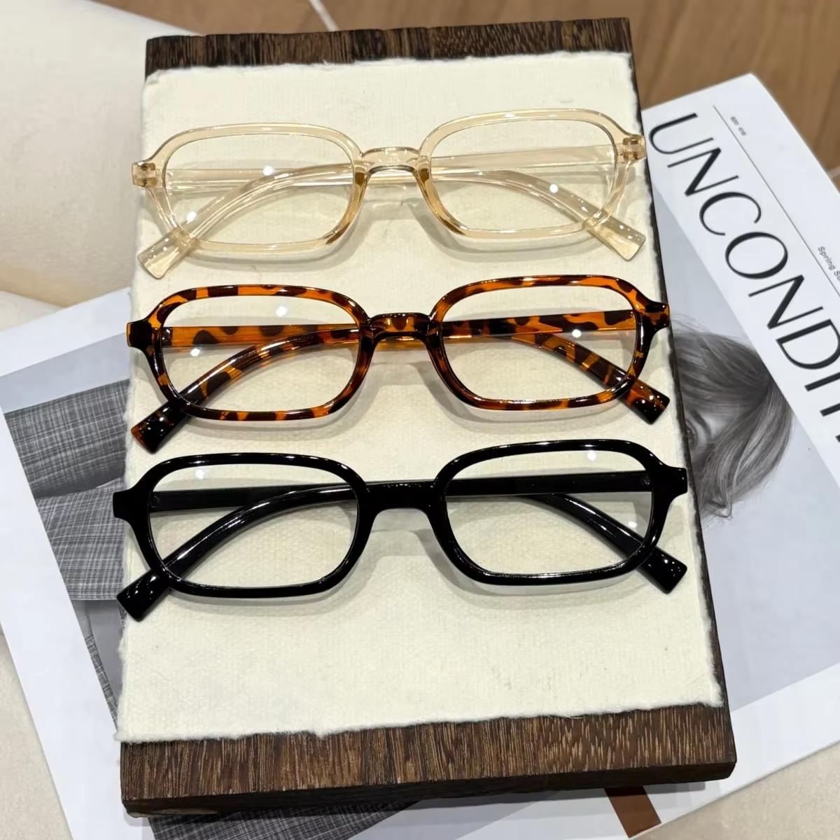 3Pcs Square Frame Reading Glasses, High-Definition Lenses, Women s Ultra-Light Presbyopia Glasses, Retro