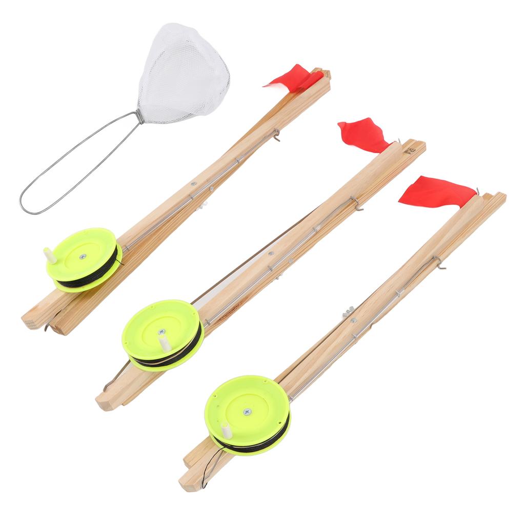 3Pcs Ice Fishing Flag Ice Fishing Tip Up Flag Replacement for Outdoor Winter River