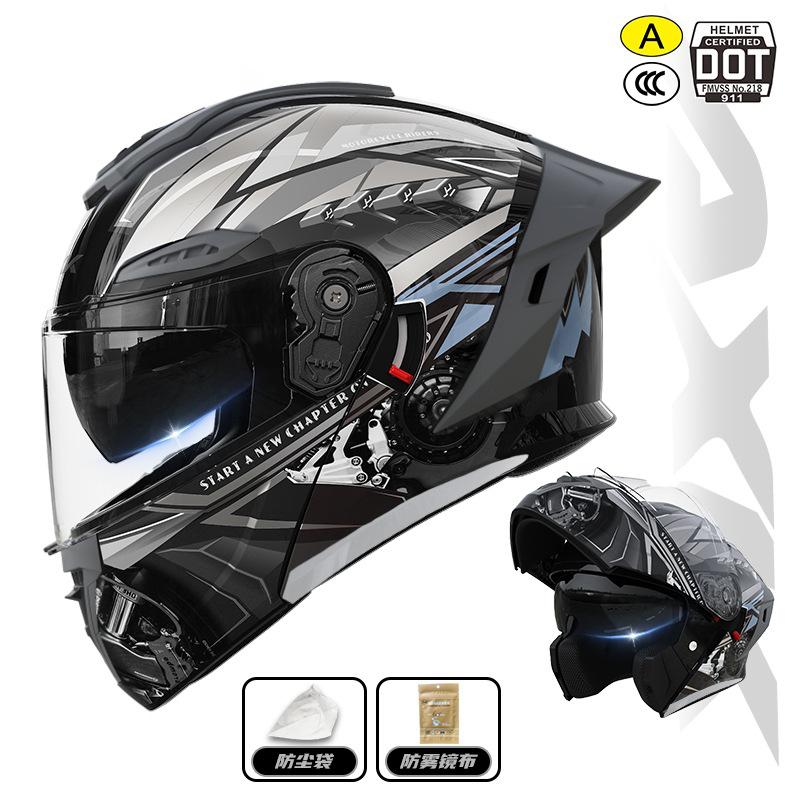 MRC Blue Color Full Face Motorcycle Helmet for Men Women Moto Helmet Original DOT Approved Helmet Full Face Helmet Racing Helmet