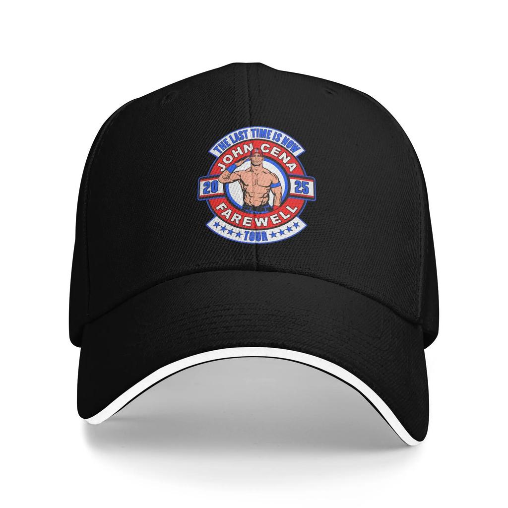 Baseballové čepice s potiskem Johna Ceny Ležérní kšiltovky na rozlučkové turné Wrestlingové sendvičové klobouky Unisex Dámské Nastavitelné kšiltovky Čepice Sportovní Kšiltovka Trucker