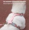Puppy Harness Leash Set for Small Medium Dog Cat Vest Breathable Pet Chest Strap French Bulldog Poodle Pet Supplies