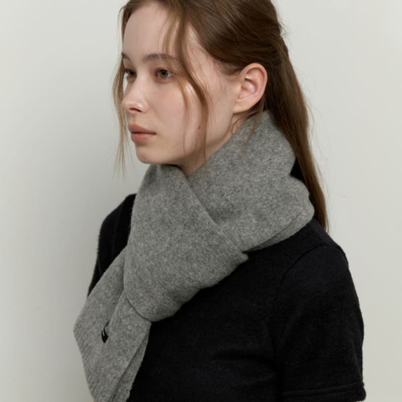 KINDABABY cozy knit muffler - gray