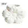 Modern Minimalist Pen Holder Satin Flower Holder, Petal Design Desk Organizer, Durable Stationery PLA Desktop Storage Container, for Home Office