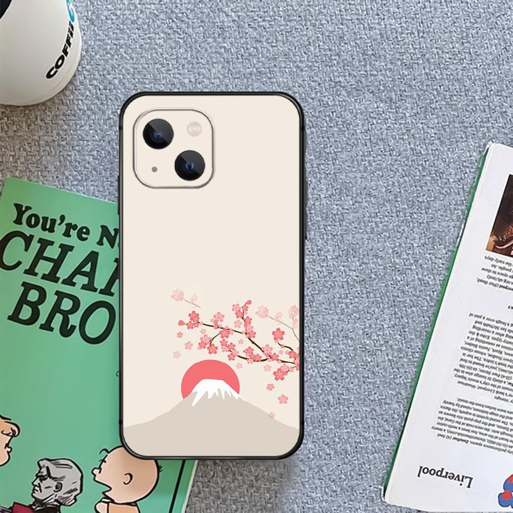Mount Fuji Japan Art Phone Case Cover Coque For Iphone Xiaomi Mi Samsung Galaxy Redmi Note A S 11 12 13 14 15 22 23 24 5G Pro Plus Max Fe Ultra