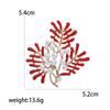Enamel Starfish Brooches for Women Unisex Pearl Shell Sea Plant Pins Banquet Party Backpack Gifts Jewelry Accessories