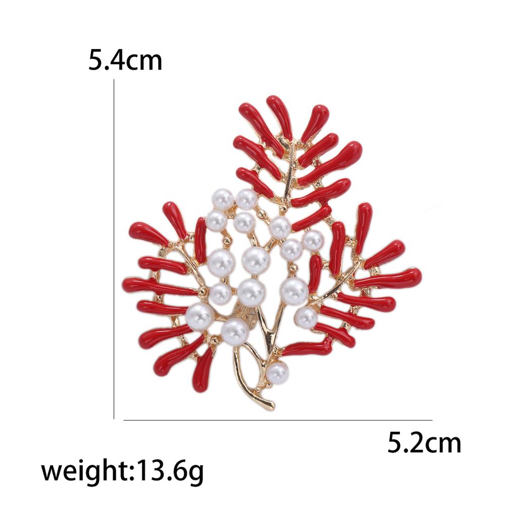Enamel Starfish Brooches for Women Unisex Pearl Shell Sea Plant Pins Banquet Party Backpack Gifts Jewelry Accessories