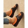 Autumn new women's shoes Halloween pumpkin casual cloth shoes lightweight breathable versatile single shoes wholesale