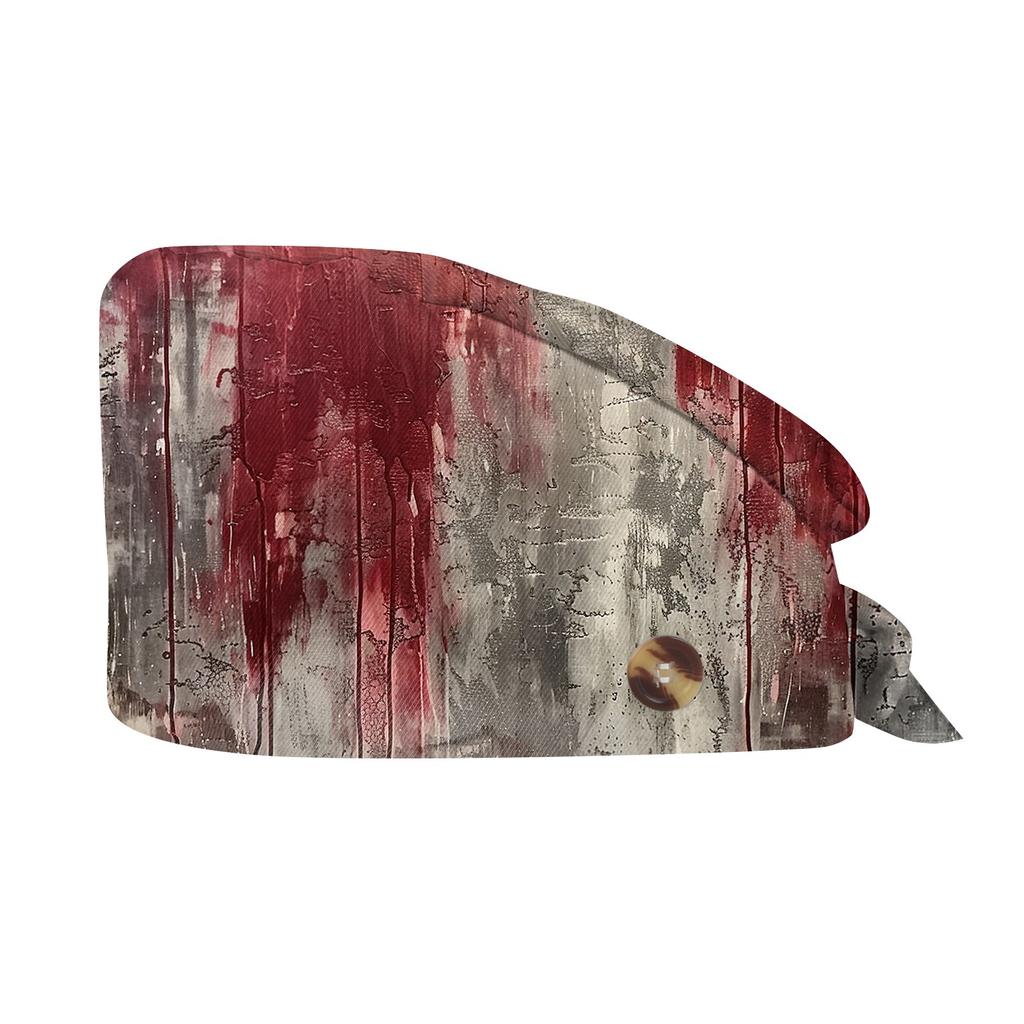 Fashion Halloween Print Work Hat Casual Wash Hat Bag Cap