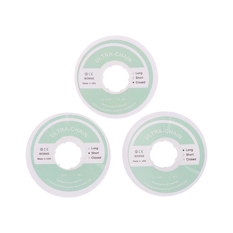 Clear Rubber Chain Orthodontic Elastic Ultra Power Chain Rubber Band Gum Ortho