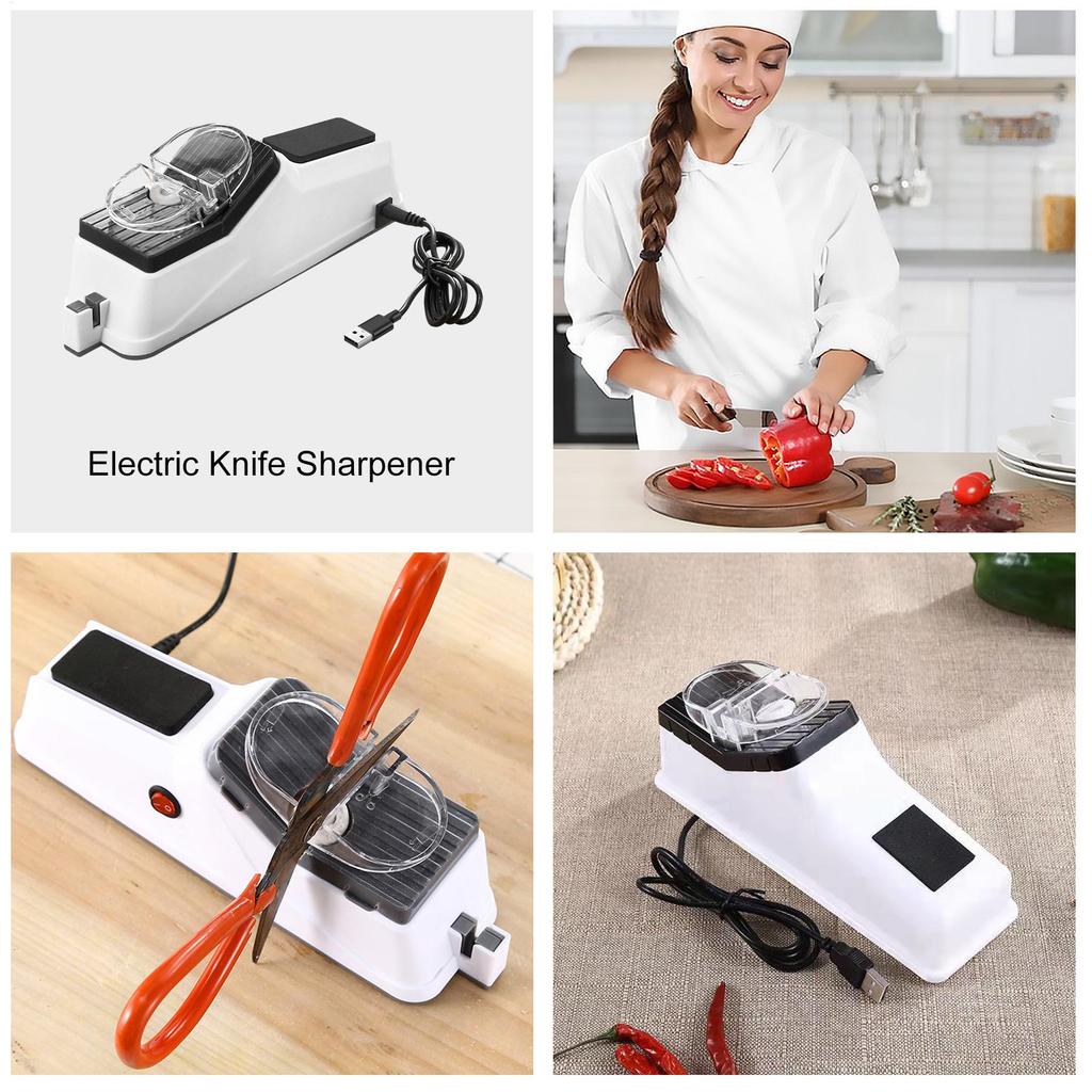 Knife Sharpener Professional USB Electric Knife Sharpener Adjustable For Kitchen Knives Tool Knife Scissor Sharpening