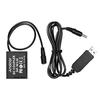 5V USB To NP-W126 Dummy Battery Pack DC Coupler Adapter Compatible with Fuji Cameras