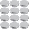 2 Ounce Aluminum Tin Jar Refillable Containers 60ml Aluminum Screw Lid Round Tin Container Bottle for Cosmetic,Lip Balm,Cream