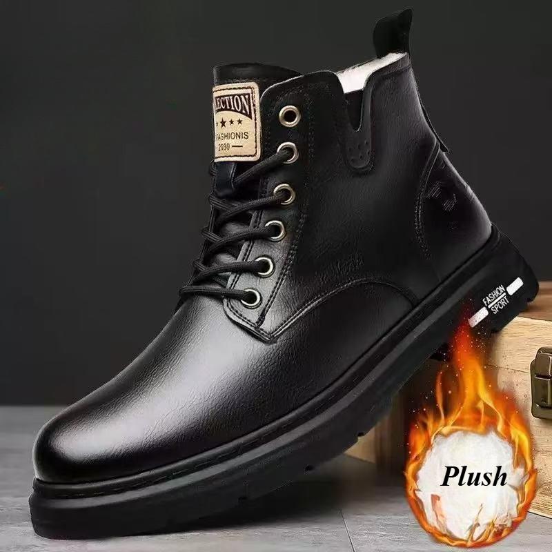 

Роскошные мужские ботильоны в стиле ретро, британские высокие мужские ботинки, модная высококачественная кожаная обувь 2025, новые уличные мужские мотоциклетные ботинки 44