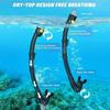 Anti Fog Snorkeling Mask Set Soft Silicone Full Face Diving Mask Professional Diving Mask  Children