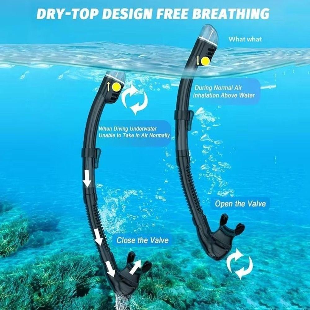 Anti Fog Snorkeling Mask Set Soft Silicone Full Face Diving Mask Professional Diving Mask Children