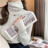 Women's Autumn Winter Pile Collar Sweater Inner Wear Wool High Neck Thickened Warm Slim-Fit Long Sleeve Knitwear