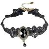 Gothic Viktorianische Schwarze Spitze Halskette Frauen Mädchen Boho Quaste Sexy Spitze Choker Steampunk Dark Loli Stil Halloween Schmuck