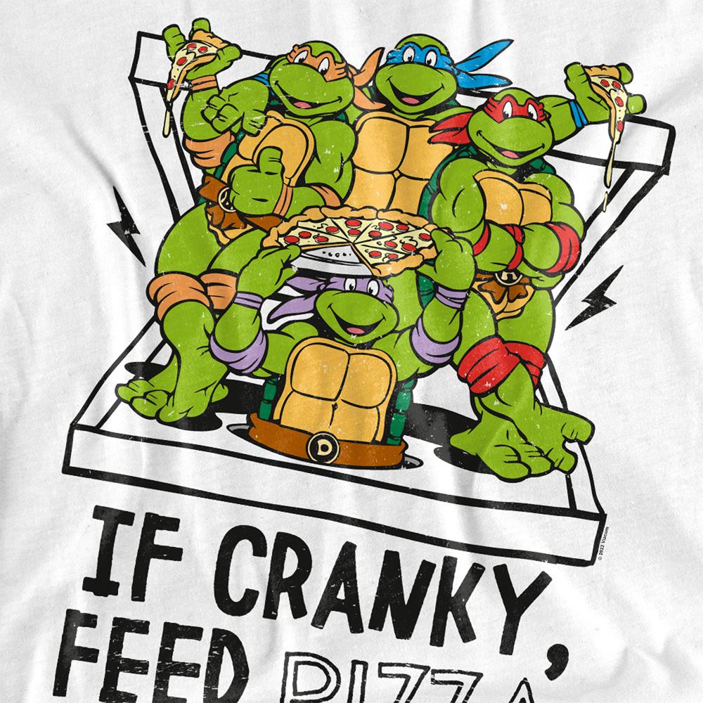 Teenage Mutant Ninja Turtles Womens/Ladies If Cranky Feed Pizza T-Shirt