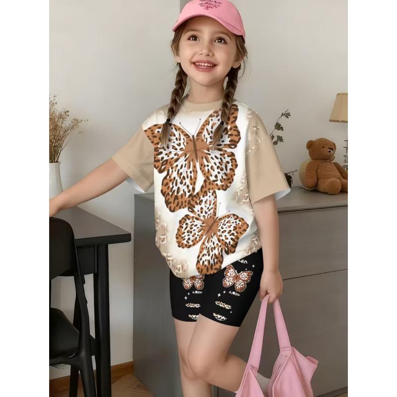 2-teiliges Sommer-Jungen-Set: Lässiger Sport-Trend, T-Shirt mit 3D-Muster-Druck und Shorts