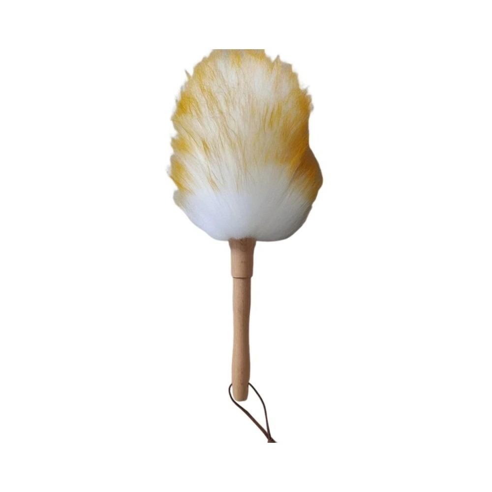 Washable Wool Duster Soft Brush Long Handle Multipurpose Cleaning Tools Lightweight Wooden Handle Wool Dust Collector