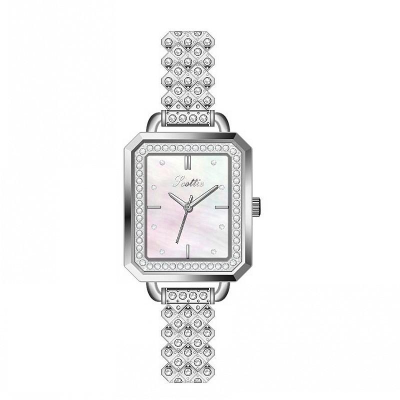Square Style Fashion Light Luxury Watch Femininity Bracelet Watch Women'S Watch Diamond Strap Women'S Watch