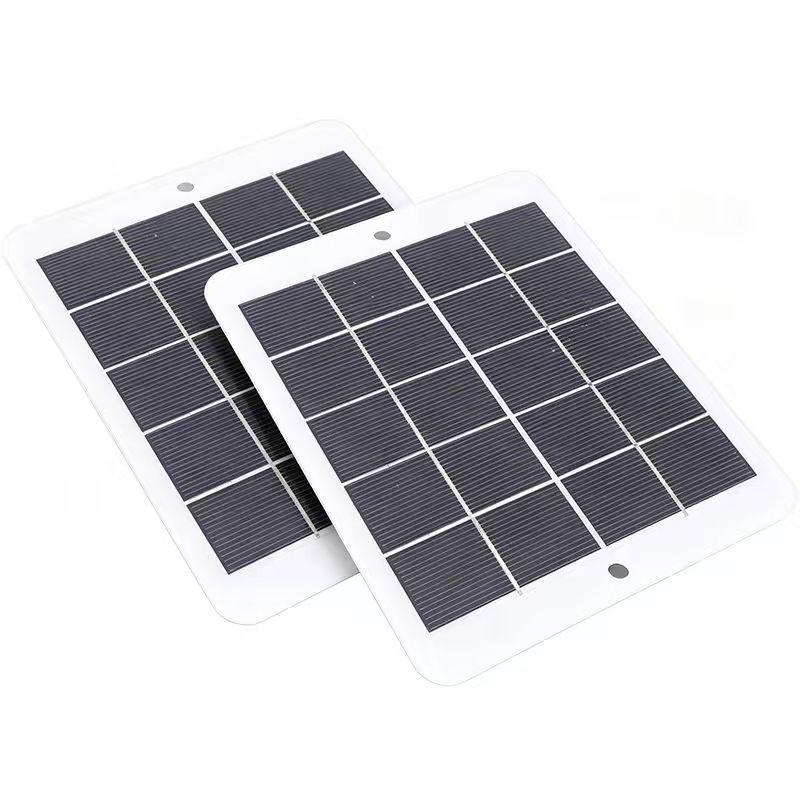 3W Monocrystalline Solar Panel Portable Power Bank for Outdoor Travel and Mobile Monitoring