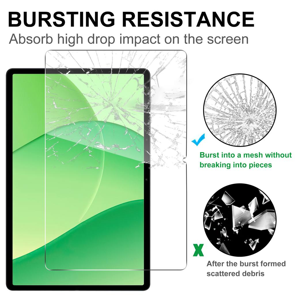 Für Oppo Pad SE/OnePlus Pad Lite Panzerglas Displayschutzfolie 2.5D Gerade Kante Bildschirmfolie