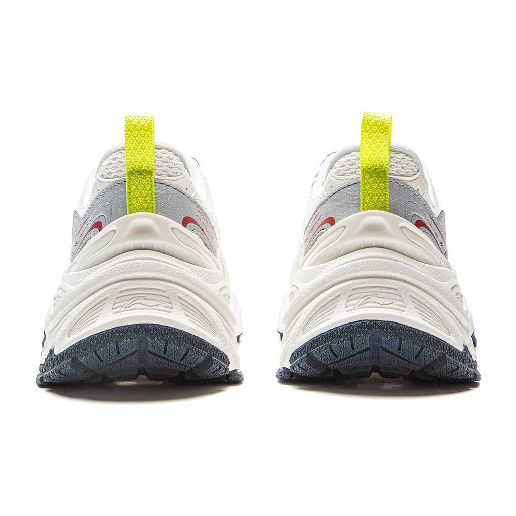 Li Ning Star Ring Slip Resistant, Abrasion Resistant, Breathable Low top Casual Shoes Women's White Silver AGCV356-2