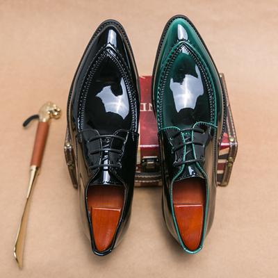 Fashion Italian Oxford Shoes For Men Luxury Patent Leather Wedding Shoes Pointed Toe Dress Leather Shoes Classic Original Derbies Shoes