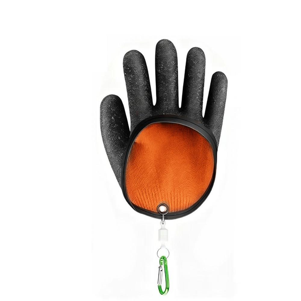 Anti-Slip, Anti-Puncture, Waterproof Fishing Gloves - Non-Stick Latex Grip for Handling Lures and Fish