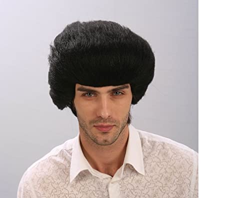 Youngfull Elvis Presley Cosplay Costume, Jumpsuit, Wig, and Gold Belt, 3-Piece Set, Halloween Costume for Adult Men, Featuring the International Star