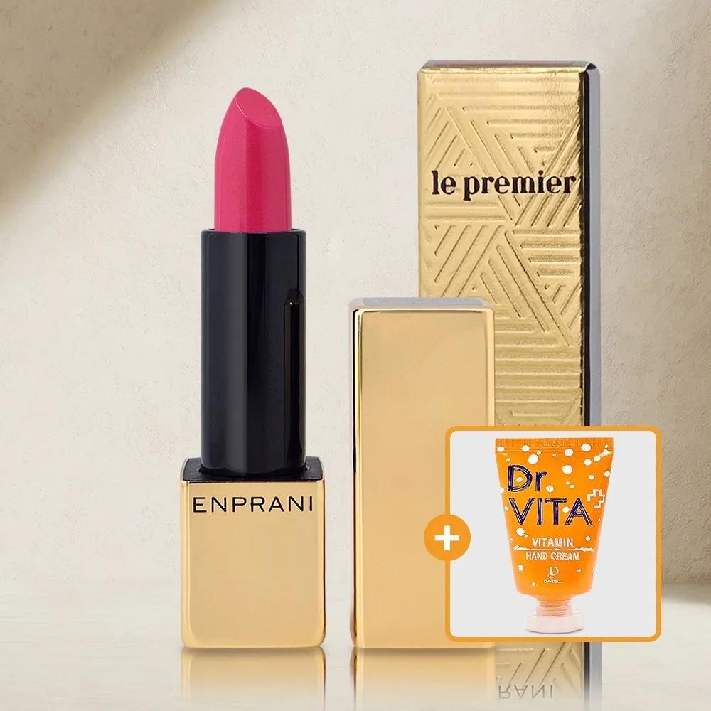 ENPRANI Le Premium Lipstick PK19 Live Pink (Vivid Pink) [Pearl] + Vitamin Hand Cream