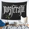 Nosferatu 2024 Movie Logo Tapestry Wall Hanging Aesthetic Home Decoration Tapestries for Living Room Bedroom