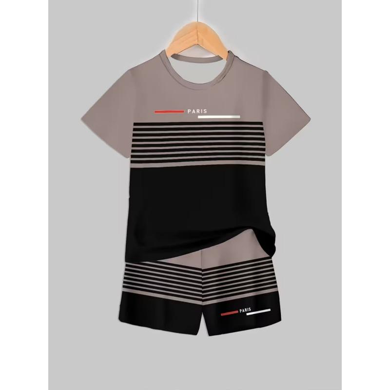 Cool Dinosaur Children's Set 3D Print Summer T-Shirt Casual O-Neck Kids Short Sleeve Tee Outdoor Comfortable Children's Clothing