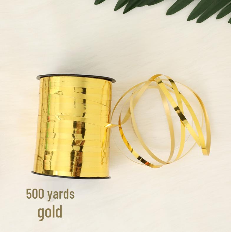 Laser-Plated Embossed Aluminum Ribbon for Birthday Party Balloon Decoration (500 Yards)