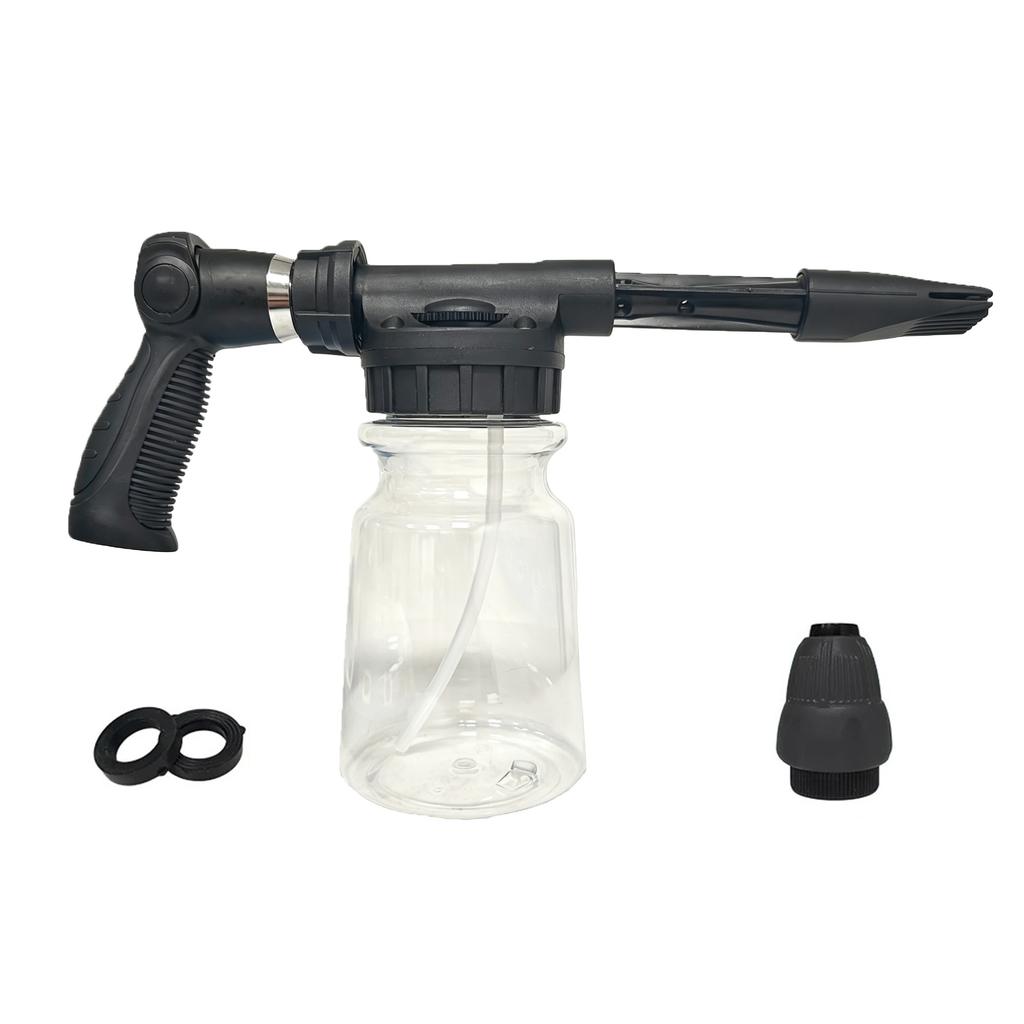 Car Wash Foam Gun Low Pressure Garden Hose Sprayer Adjustable Nozzle