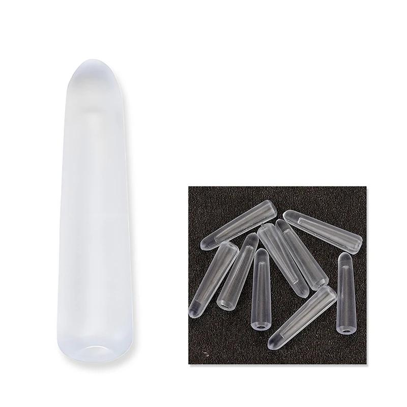 50pcs Acne Needle Tip Protector Soft Protective Sleeve Eyelash Tweezers Tip Cover Clip Protection Sleeve Clip Protective Cover