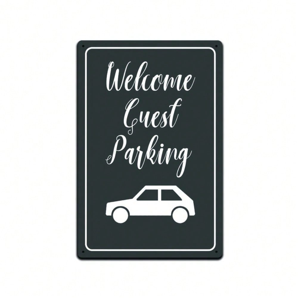 Vintage Tin Sign Welcome Wall Art 12x8 Inch Metal Decor for Bar Cafe Garage Man Cave