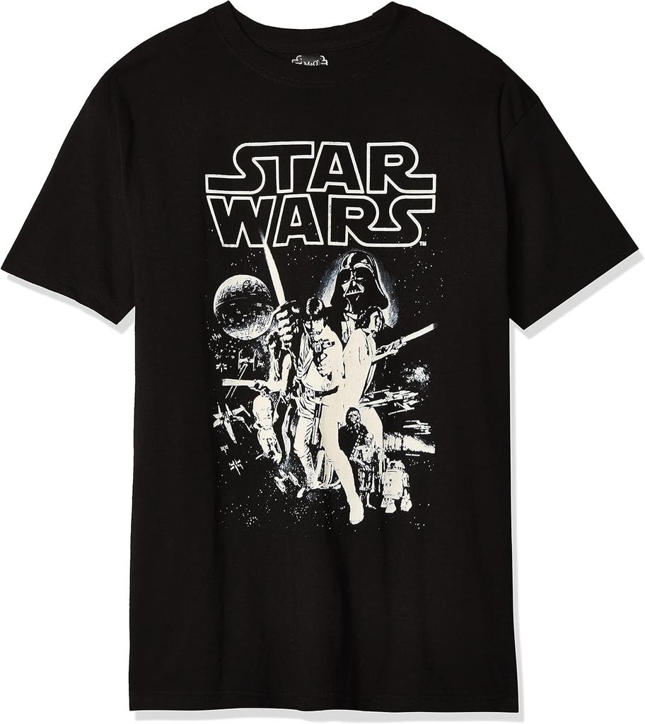 T-shirt con Poster per Giovani di Star Wars, Nera, X-LARGE